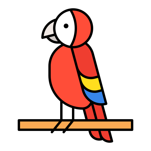 papagaio Generic Outline Color Ícone