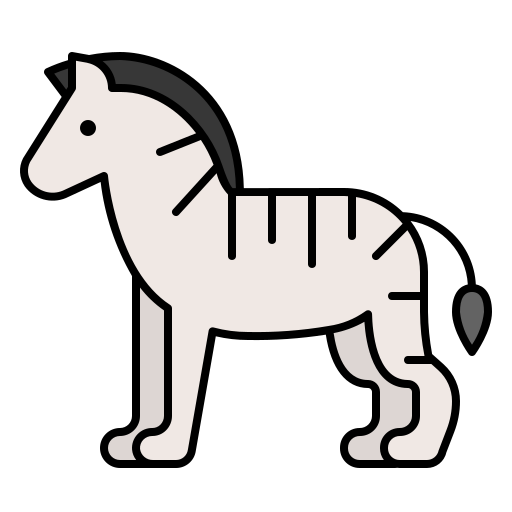Zebra Generic Outline Color icon