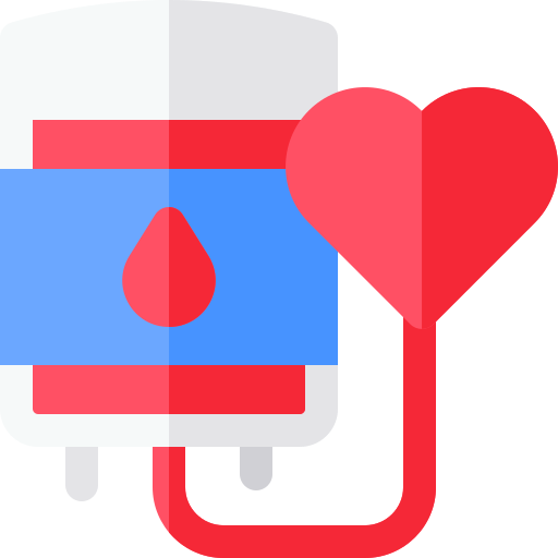 bloed donatie Basic Rounded Flat icoon