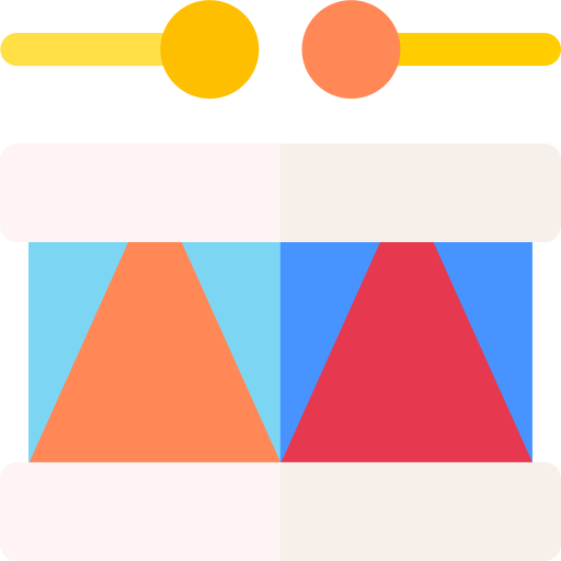 trommel Basic Rounded Flat icon