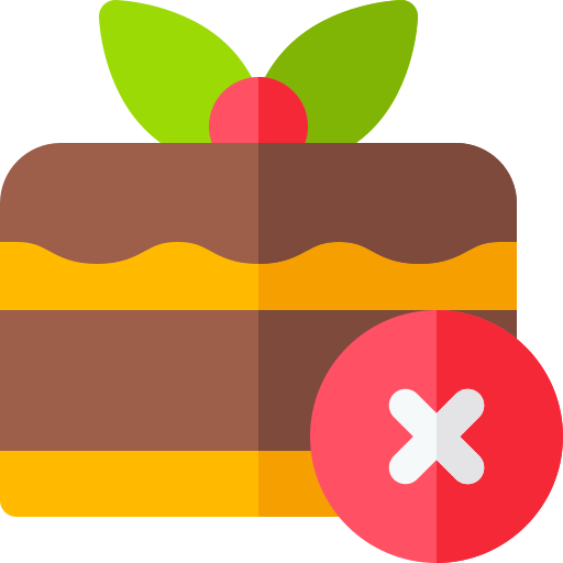 Без торта Basic Rounded Flat иконка