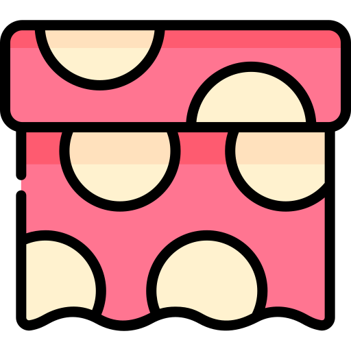 Gift wrap Kawaii Lineal color icon