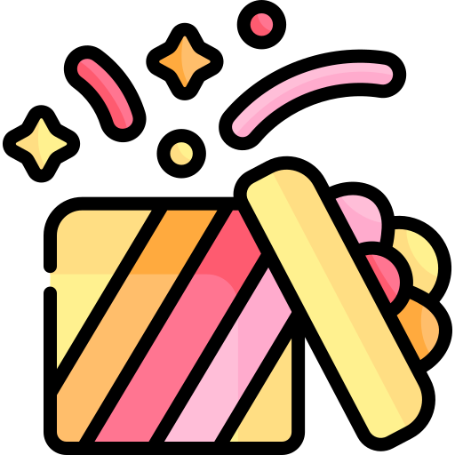 サプライズ Kawaii Lineal color icon