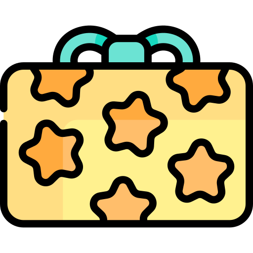 Giftbox Kawaii Lineal color icon