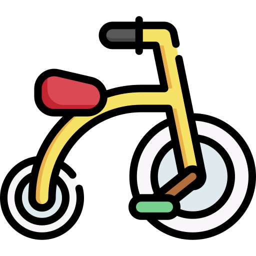 세발 자전거 Special Lineal color icon