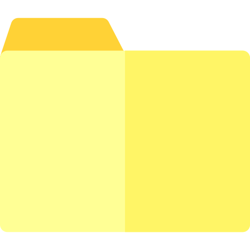 cartella Basic Rounded Flat icona