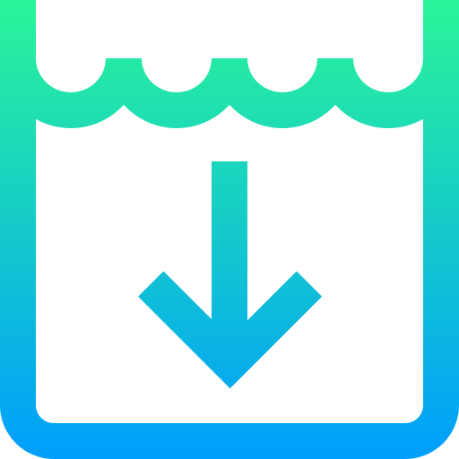 Pool Super Basic Straight Gradient icon