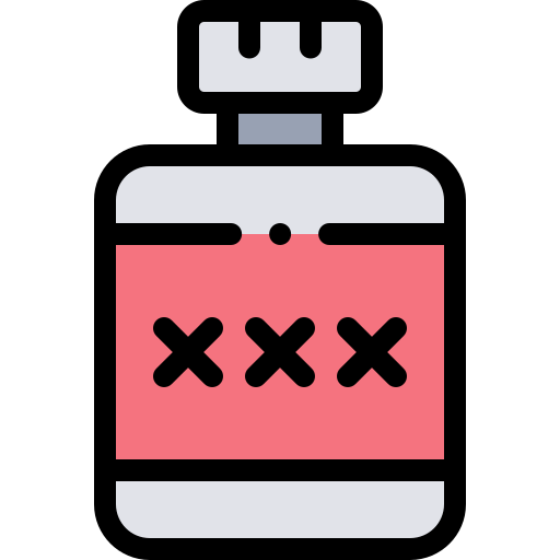 Hip flask Detailed Rounded Lineal color icon