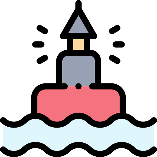 Buoy Detailed Rounded Lineal color icon