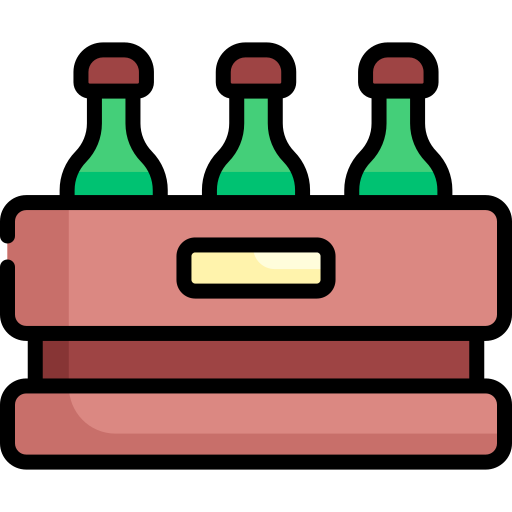 Beer box Kawaii Lineal color icon