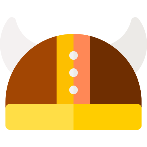 capacete viking Basic Rounded Flat Ícone