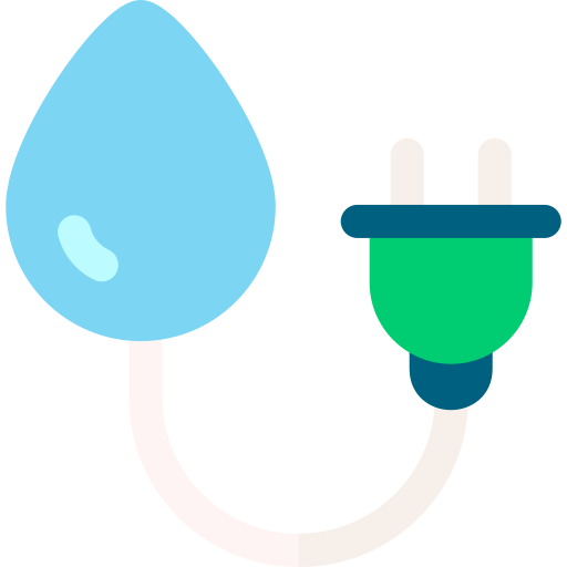 energía del agua Basic Rounded Flat icono