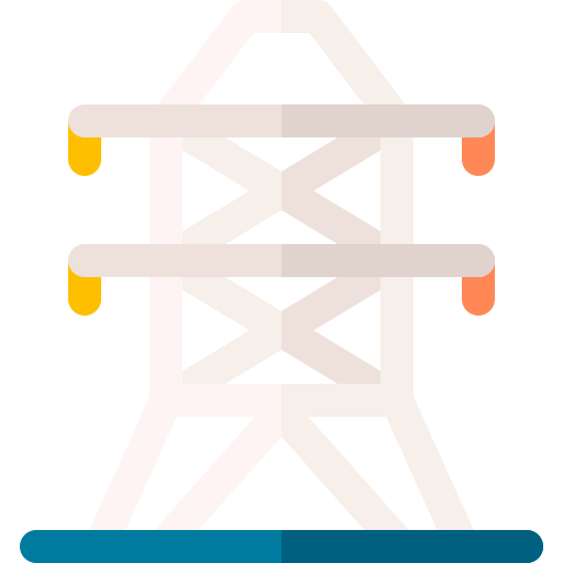 torre elettrica Basic Rounded Flat icona