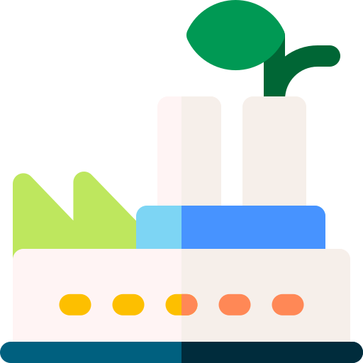 fabbrica ecologica Basic Rounded Flat icona