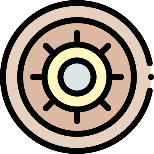 Shield Detailed Rounded Lineal color icon