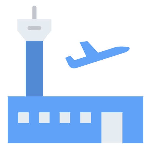 aeropuerto Good Ware Flat icono