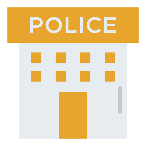 estación de policía Good Ware Flat icono