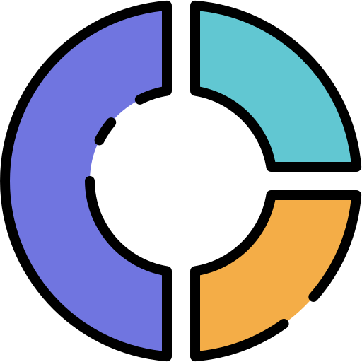 gráficos circulares Good Ware Lineal Color icono