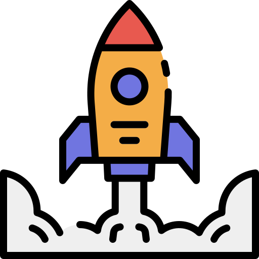 Запуск ракеты Good Ware Lineal Color иконка