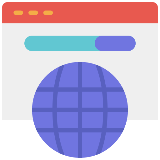 wereld wijde web Good Ware Flat icoon