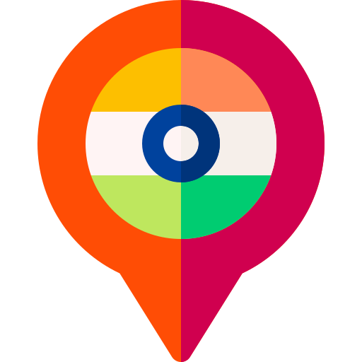 marcador del mapa Basic Rounded Flat icono