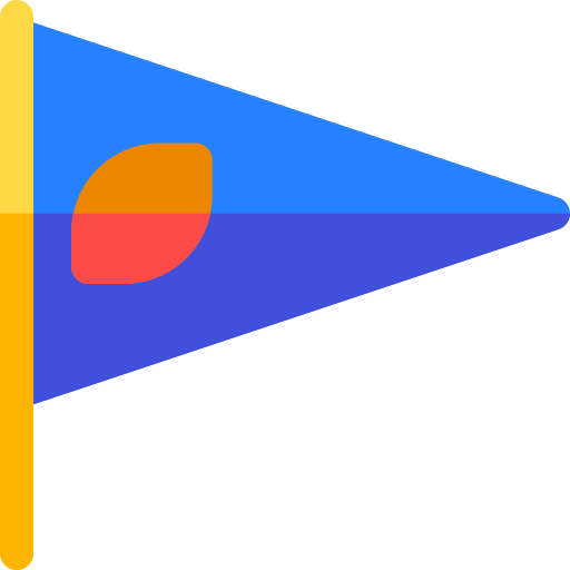 vlag Basic Rounded Flat icoon