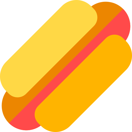 hotdog Basic Rounded Flat icoon