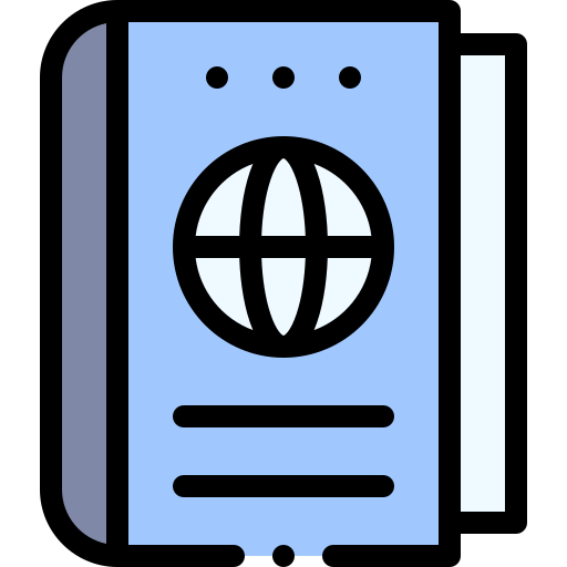 Заграничный пасспорт Detailed Rounded Lineal color иконка