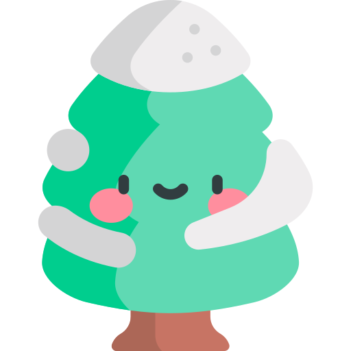 weihnachtsbaum Kawaii Flat icon