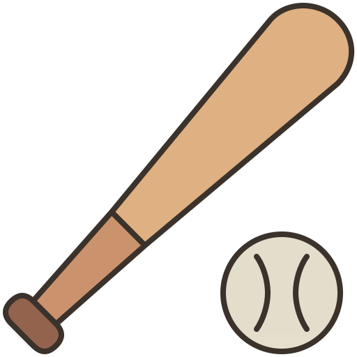 Baseball equipment Amethys Design Lineal Color icon