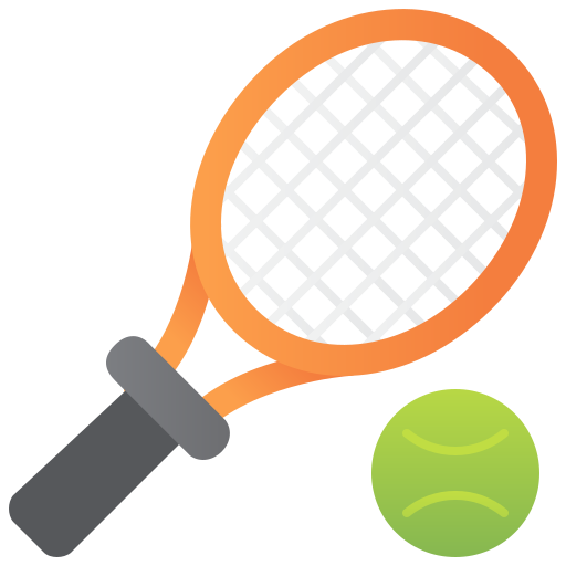 equipo de tenis Amethys Design Flat icono
