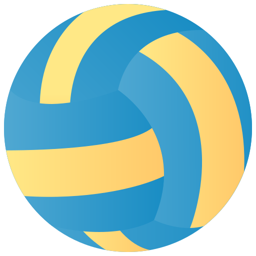equipo de voleibol Amethys Design Flat icono