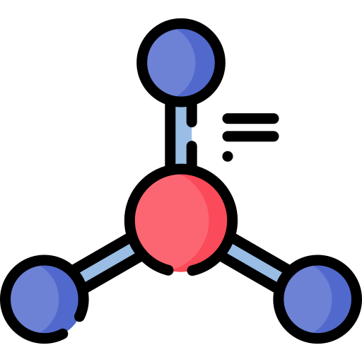 molecuul Special Lineal color icoon