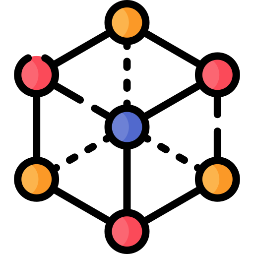 Молекула Special Lineal color иконка
