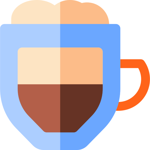 kaffee latte Basic Rounded Flat icon