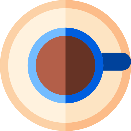 café Basic Rounded Flat Ícone