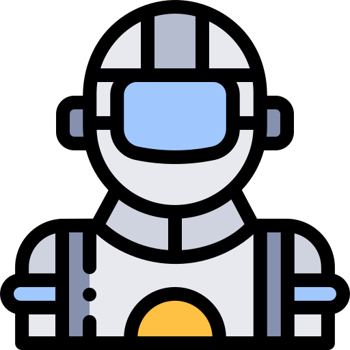 Astronaut Detailed Rounded Lineal color icon