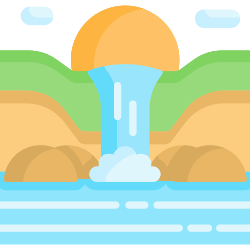 Waterfall Special Flat icon