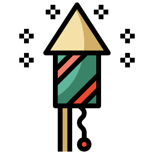 feuerwerk Surang Lineal Color icon