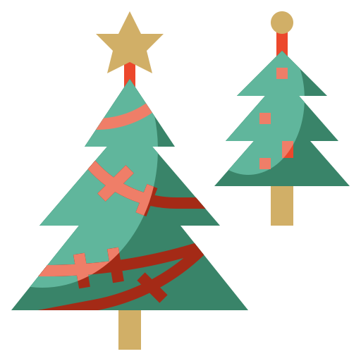 クリスマスツリー Surang Flat icon
