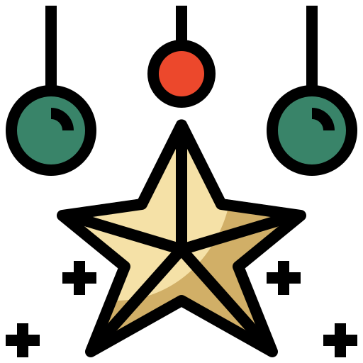 estrella Surang Lineal Color icono