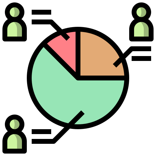 Pie chart Surang Lineal Color icon