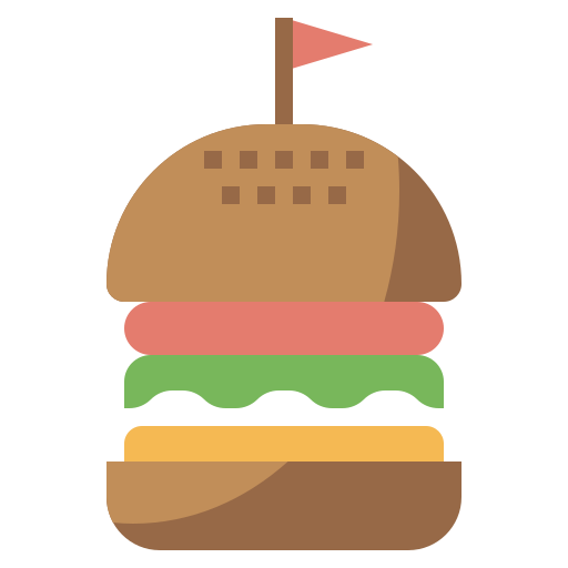 ハンバーガー Surang Flat icon