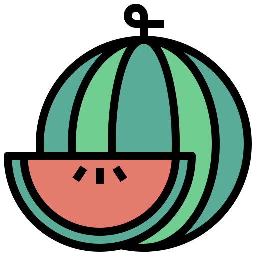 pastèque Surang Lineal Color Icône