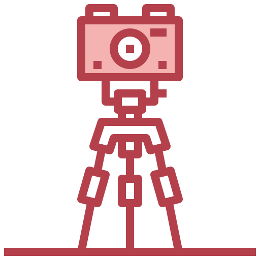 Camera tripod Surang Red icon