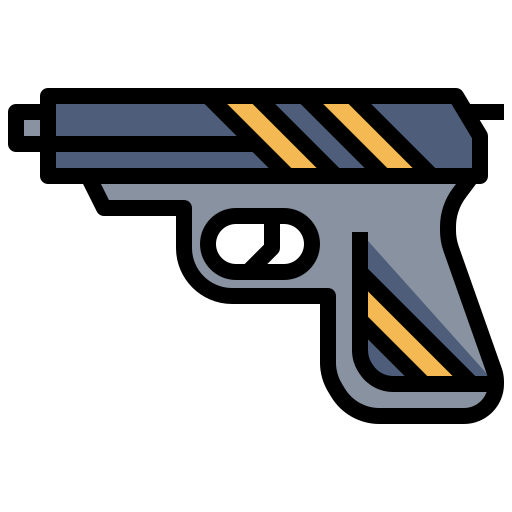pistolet Surang Lineal Color ikona