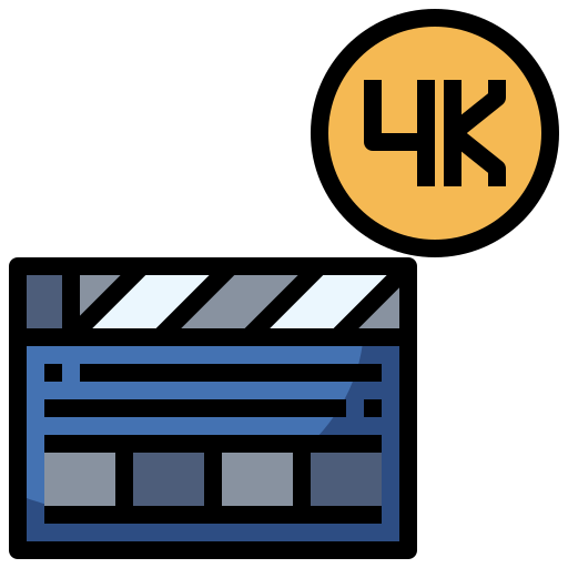 film 4k Surang Lineal Color Icône