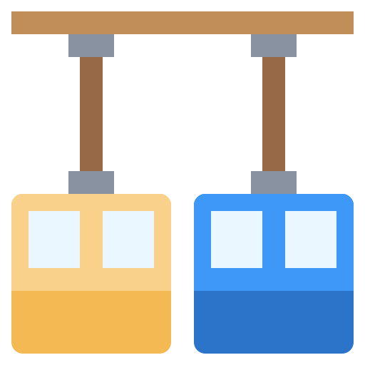 Cable car Surang Flat icon