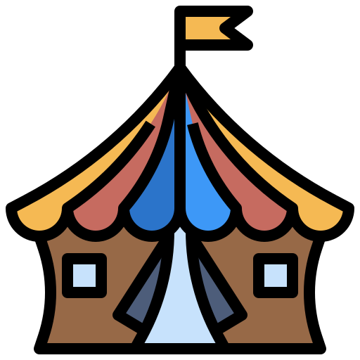 circo Surang Lineal Color icona