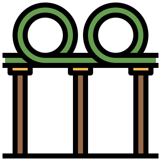 montagne russe Surang Lineal Color icona